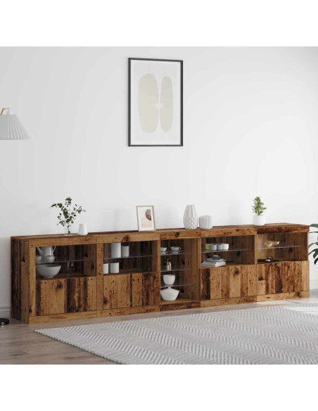 Madia LED Legno vecchio 283 x 37 x 67 cm Legno multistrato