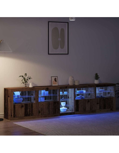 Madia LED Legno vecchio 283 x 37 x 67 cm Legno multistrato