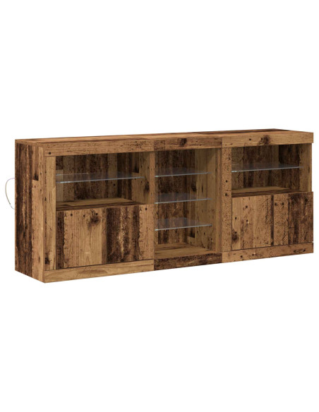 Madia LED Legno vecchio 162 x 37 x 67 cm Legno multistrato