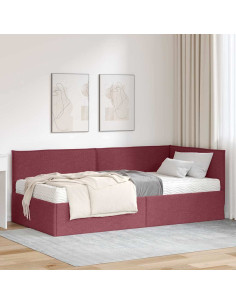 Struttura Letto Angolare con Materasso 2 pcs Grigio Velluto 2