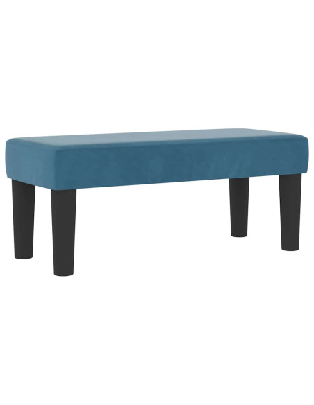 Letto a molle con materasso Blu scuro 80 x 200 cm Velluto