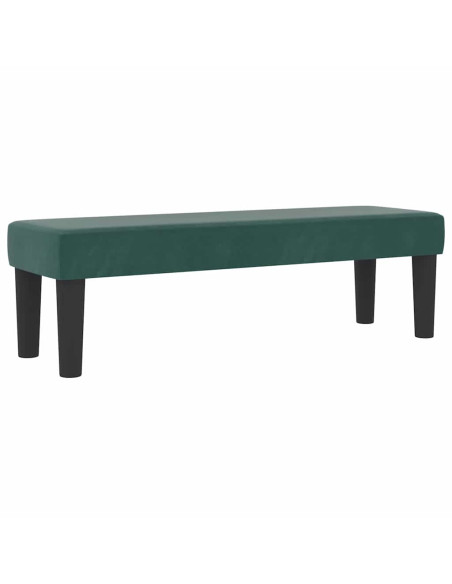 Letto a molle con materasso Verde Scuro 200 x 200 cm Velluto