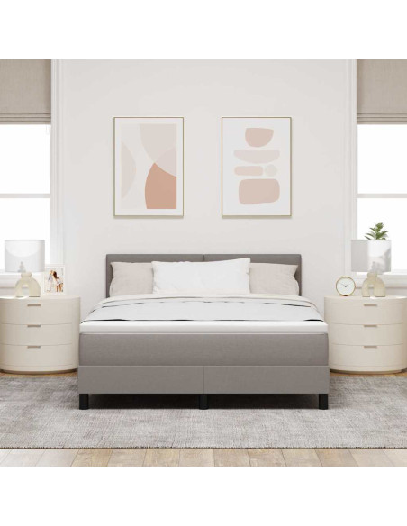 Letto a molle con materasso Talpa 140 x 190 cm Tessuto