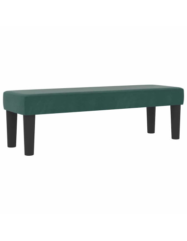 Letto a molle con materasso Verde Scuro 120 x 190 cm Velluto