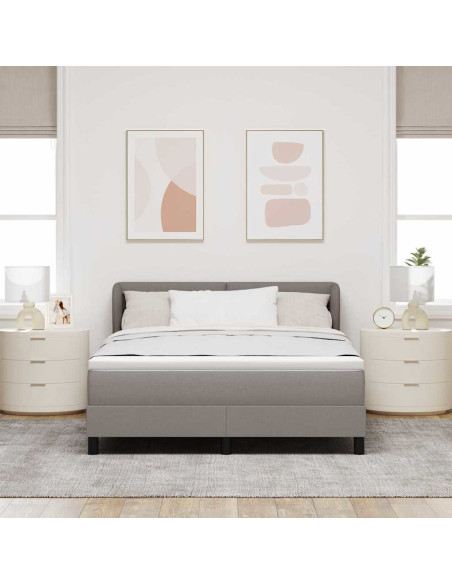 Letto a molle con materasso Talpa 140 x 190 cm Tessuto