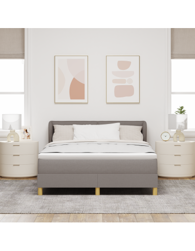 Letto a molle con materasso Talpa 140 x 200 cm Tessuto