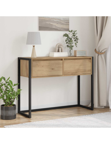 Tavolino Rovere Artigianale 100 x 36 x 75 cm Legno multistrato