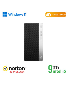 RINOVO PC HP 400 G5 TOWER i5-9X00 DDR4 8GB SSD 256GB W11 CLOUD 20GB GRADE A 1T WARRANTY + NORTON