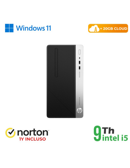 RINOVO PC HP 400 G5 TOWER i5-9X00 DDR4 8GB SSD 256GB W11 CLOUD 20GB GRADE A 1T WARRANTY + NORTON