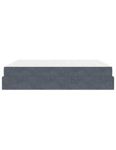 Struttura letto con materasso 2 pcs Grigio Sfumato Velluto