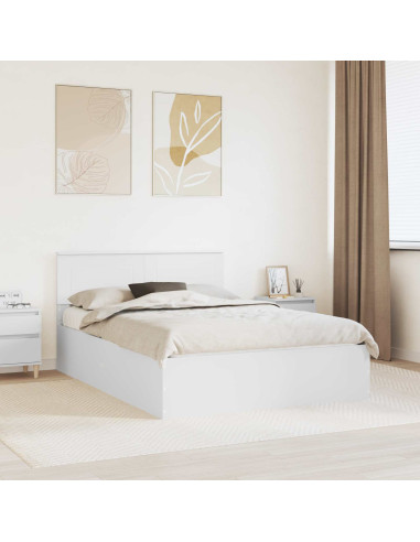 Struttura del letto Bianco 150 x 200 cm Legno multistrato