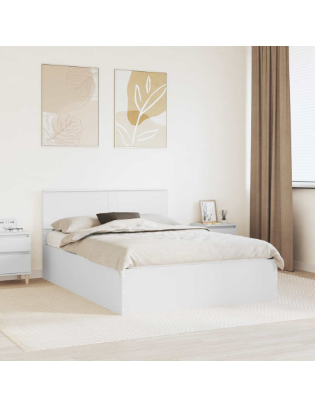 Struttura del letto Bianco 150 x 200 cm Legno multistrato