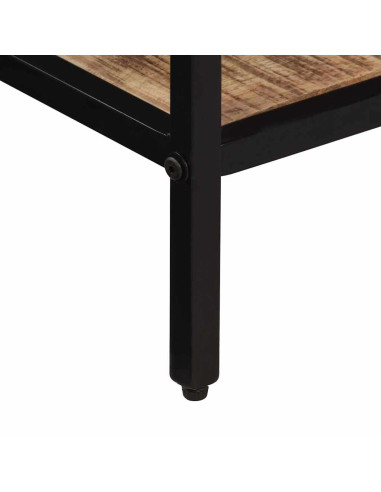 Tavolo Consolle 100x35x70 cm in Legno Massello di Mango Grezzo