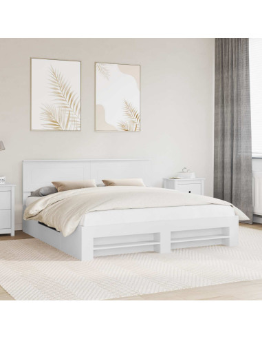 Struttura del letto Bianco 180 x 200 cm Legno multistrato