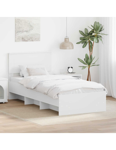 Struttura del letto Bianco 80 x 200 cm Legno multistrato