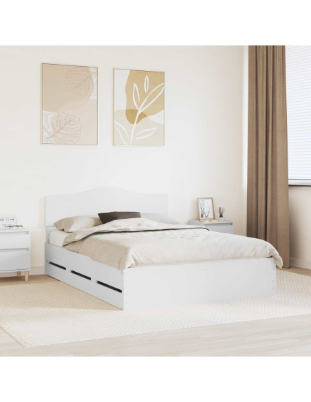 Struttura del letto Bianco 140 x 200 cm Legno Ingegnerizzato