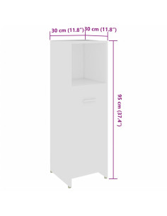 Set Mobili da Bagno 4 pz Bianco in Legno Multistrato