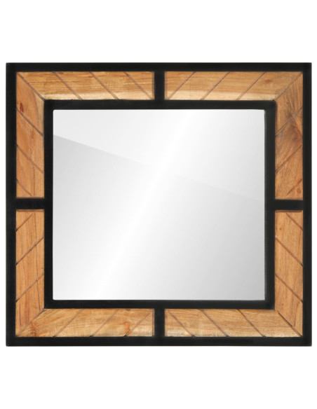 Specchio da Bagno 60x1x55 cm in Legno Massello di Acacia