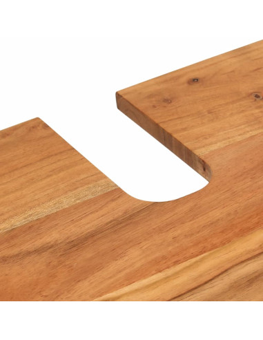 Set Mobili da Bagno 2pz in Legno Massello di Acacia