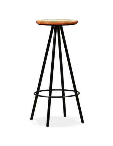 Set da Bar 7 pz in Legno Massello di Acacia e di Recupero