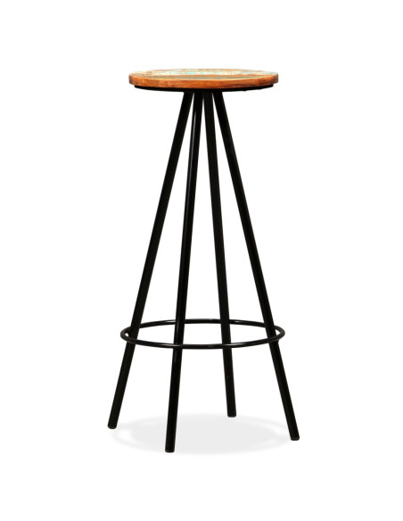 Set da Bar 7 pz in Legno Massello di Acacia e di Recupero