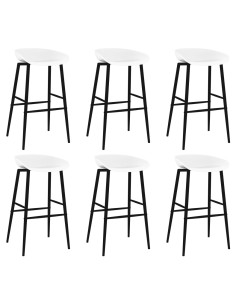 Set da Bar 7 pz Nero e Bianco 2