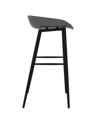 Set da Bar 7 pz Bianco e Grigio