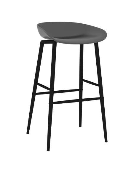 Set da Bar 7 pz Nero e Grigio