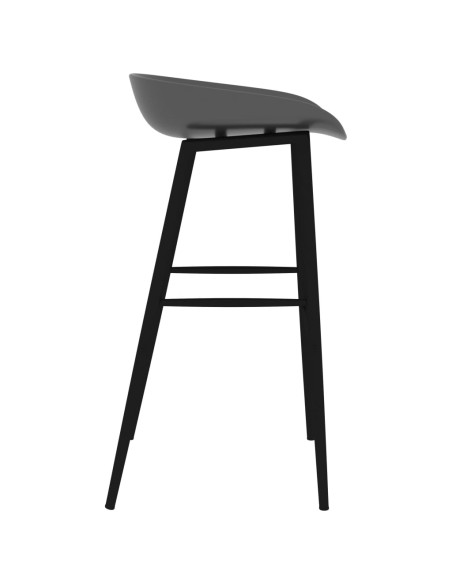 Set da Bar 7 pz Nero e Grigio