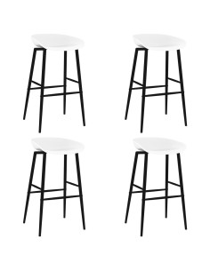 Set da Bar 5 pz Nero e Bianco 2