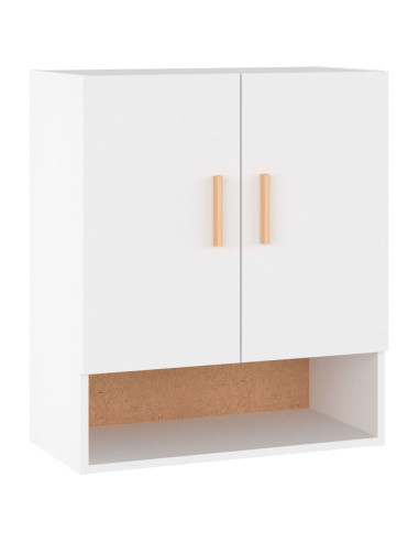 Armadietto a Muro Bianco 60x31x70 cm in Legno Multistrato