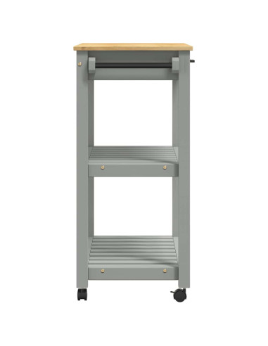 Carrello da Cucina MONZA 84x40x88,5 cm in Legno Massello di Pino
