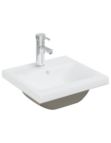Mobile Bagno con Lavabo Integrato Bianco in Legno Multistrato
