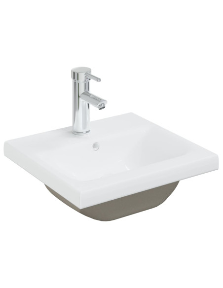 Mobile Bagno con Lavabo Integrato Bianco in Legno Multistrato