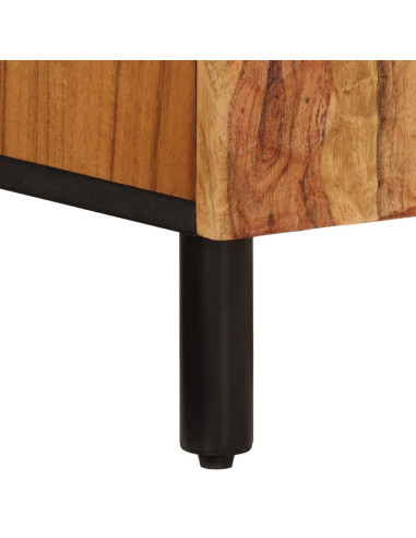 Mobile Lavabo da Bagno 62x33x58cm in Legno Massello di Acacia