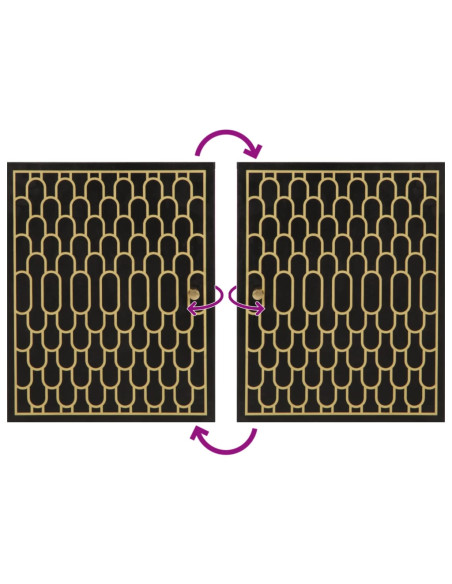 Set Mobili da Bagno 4 pz in Legno Massello di Mango