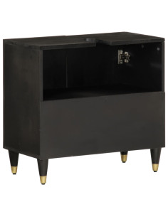 Mobile Lavabo da Bagno 62x33x58cm in Legno Massello di Mango