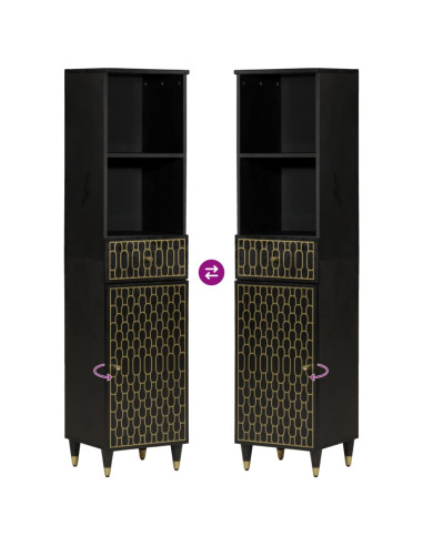 Set Mobili da Bagno 3pz in Legno Massello di Mango