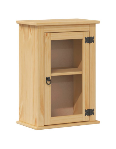 Mobile Bagno a Parete Corona 45x27x64,5cm Legno Massello Pino