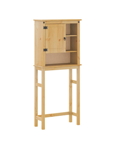 Mobile Lavatrice da Bagno Corona in Legno Massello di Pino