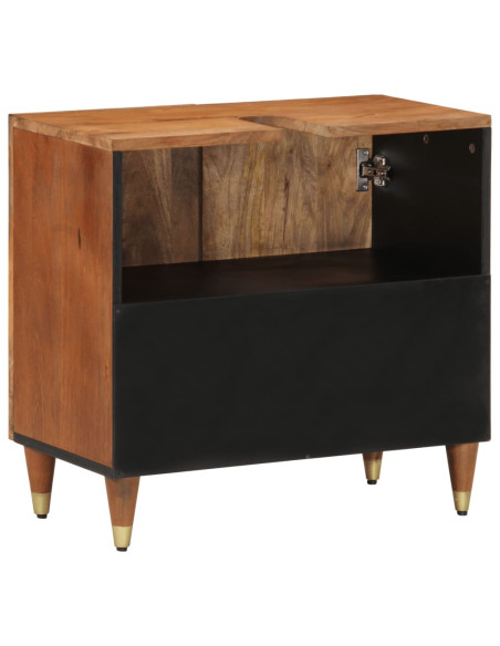 Mobile Lavabo da Bagno 62x33x58cm in Legno Massello di Mango