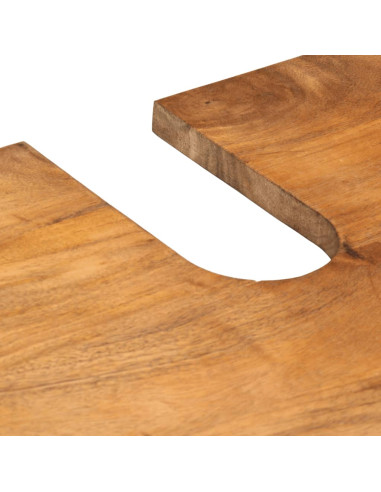 Mobile Lavabo da Bagno 62x33x58cm in Legno Massello di Mango