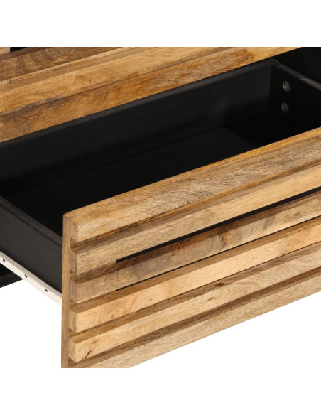 Credenza 60x34x75 cm in Legno Massello di Mango Grezzo