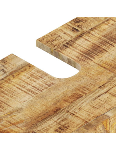 Set Mobili da Bagno 4 pz in Legno Massello di Mango