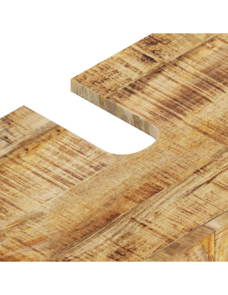 Set Mobili da Bagno 5 pz in Legno Massello di Mango