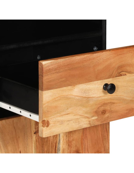 Set Mobili da Bagno 4 pz in Legno Massello di Acacia