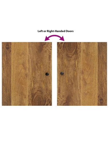 Set Mobili da Bagno 4 pz in Legno Massello di Mango