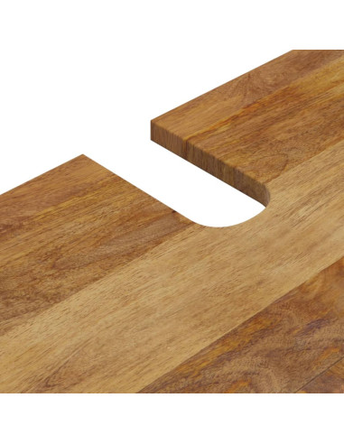 Set Mobili da Bagno 4 pz in Legno Massello di Mango