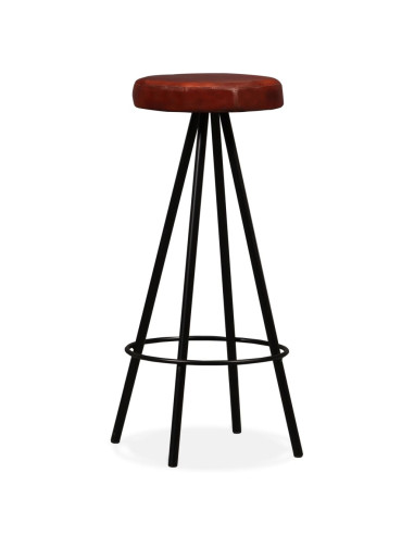 Set per Bar 9 pz in Legno Massello di Acacia e Vera Pelle