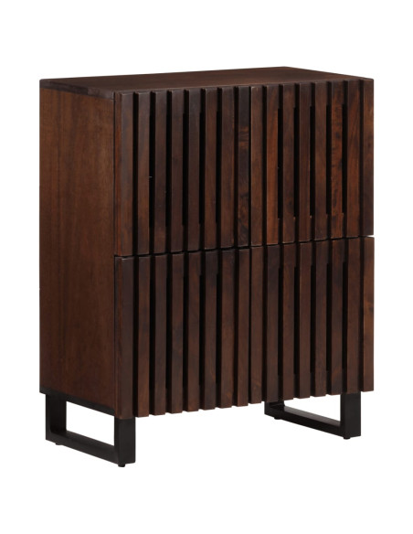 Credenza Marrone 60x34x75 cm in Legno Massello di Mango